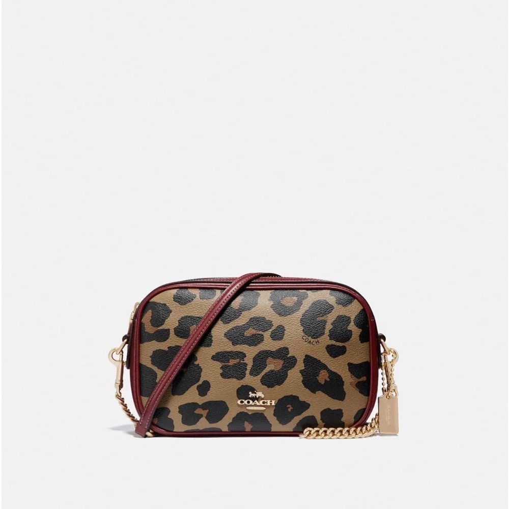 Isla Chain Crossbody With Leopard Print